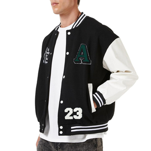 Veste universitaire stylée pour hommes High Street Laine mélangée Vêtements d'hiver confortables et respirants Mode OEM Tailles personnalisées Couleurs - Product Image 3