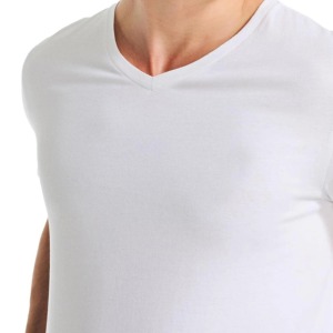 Odm 260g unisexe de haute qualité personnalisé pour bouffée impression surdimensionné blanc hommes goutte épaule Streetwear T-Shirt tissu tricoté - Product Image 5