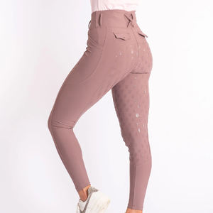 Custom Equestrian Breeches Women Horse Riding Pants Full Seat <b>Silicone</b> Riding Leggings Horse Competition Jodhpur & Breeches - Product Image 2