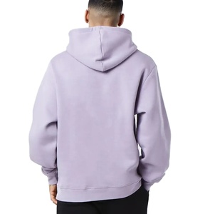 Sudadera con capucha gruesa pesada en blanco 320Gsm logotipo personalizado gota hombro hombres sudadera francés Terry peso pesado Sudadera con capucha de gran tamaño - Product Image 4
