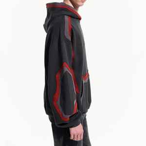 Sweat à capuche surdimensionné en coton mélangé 100% de qualité supérieure, respirant et imprimé pour l'hiver, style streetwear - Product Image 5