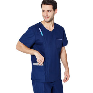 Tissu unisexe de soins de Spa, nouveau style, col en v, ensemble d'équipement de toilettage pour animaux de compagnie, uniforme de Salon de beauté, uniformes, vente en gros, - Product Image 5