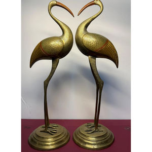 Sculpture de statue en métal de la plus grande qualité Sculpture décorative de canard doré pour la maison et le bureau - Product Image 5