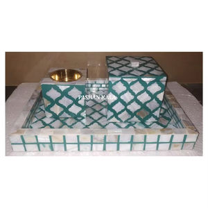 Unique Design Handmade Wooden <b>Bakhoor</b> <b>Burner</b> With Mother Of Pearl Square Shape For Candle Stand Manufacturing In Bulk Quantity - Product Image 1