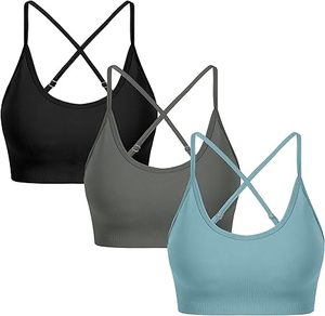 New Trend Full Cup <b>Sport</b> <b>Bra</b> for <b>Ladies</b> Wirefree V-Neck Seamless High Elastic Nylon Spandex Padded Plus Size Breathable - Product Image 2