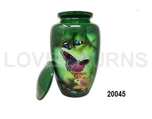 Petite urne funéraire verte pour les cendres d'un adulte - Product Image 1