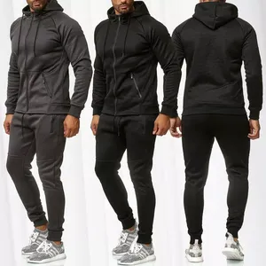Personalizado de algodón Jogging ropa deportiva gimnasio chándal y pantalones cortos de 2 piezas chándal hombres camiseta conjunto Oem - Product Image 1