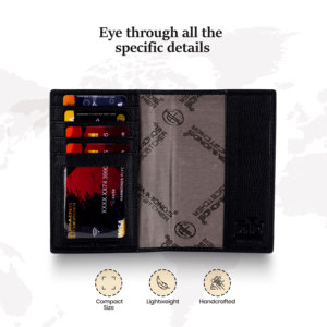 ที่ใส่หนังสือเดินทางหนังแท้ป้องกัน RFID กระเป๋าสตางค์แบบยาวปิดได้ทุกเพศพร้อมช่องใส่บัตรซับโพลีเอสเตอร์ - Product Image 6