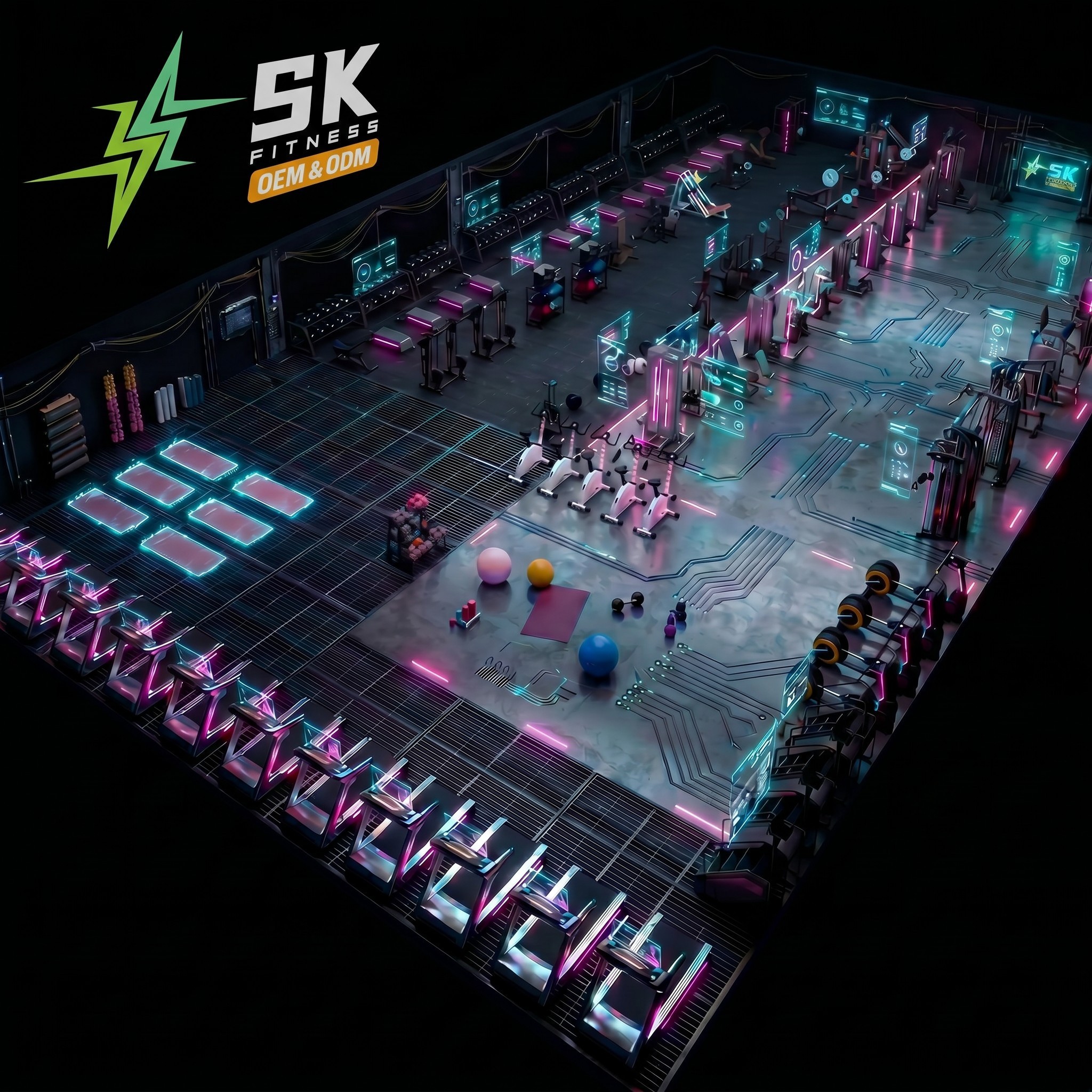 Black-800sqm gym
