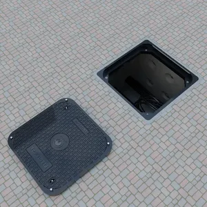 Composite 600 Mm Square Cover EN124 D400 Square Manhole Cover Manufacturer