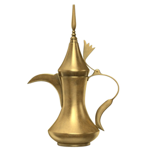 <b>Arabic</b> <b>Tea</b> Pot Kettle Nickle Plated Finishing Solid Brass Metal <b>Tea</b> Container Dallah for Kitchen Catering Coffee Dallah <b>Sets</b> - Product Image 4