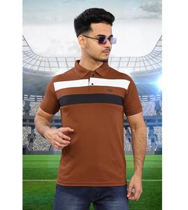 Camiseta de media manga con cuello de hombre de tela suave Matty adecuada para uso en clima cálido - Product Image 2