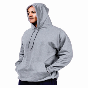 Pull à capuche court zippé avec logo personnalisé 500 Gsm Sweat à capuche surdimensionné vierge avec techniques brodées pour hommes Factory Direct - Product Image 1