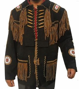 OEM/ODM calidad superior Western Cowboy chaquetas de cuero de piel de vaca para los hombres - Product Image 3