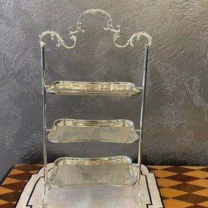 Elegant Lightweight Aluminum <b>Cake</b> <b>Stand</b> With Multi Tier Support For Birthday Wedding Party Dessert Display Kitchen Dining Home - Product Image 1