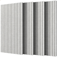 Les panneaux acoustiques en fibre de polyester de forme Akupanel gris modernes sont utilisés pour la décoration intérieure et l'absorption acoustique