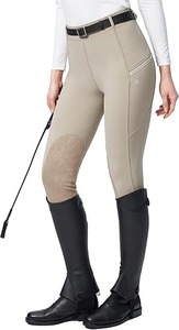 Vêtements équestres personnalisés Culottes équestres haut de gamme pour femmes avec pantalon de compression zippé Jodhpur et culottes - Product Image 4