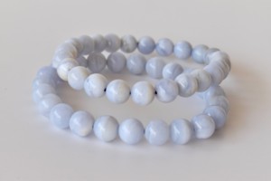 Wholesale Blue Lace Agate 8mm Round Beaded <b>Bracelet</b> Natural Polished <b>Healing</b> Crystal For Meditation Fashion at Best Price - Product Image 2