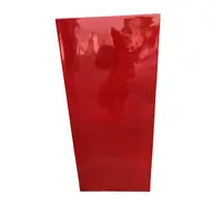 ルビーリンプランター植木鉢ガラス繊維赤滑らかな仕上げバルコニー装飾用