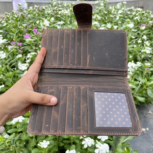 New tây phong cách tóc trên da <span class=keywords><strong>b</strong></span>ò thật lông khắc da ly hợp thiết kế PURSE Hot <span class=keywords><strong>B</strong></span>án Dụng cụ Da bi-gấp Ví - Product Image 4