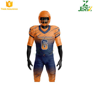 Uniformes de football américain personnalisés sublimés professionnels respirants en polyester 100% avec logo personnalisé – Vente en gros - Product Image 6