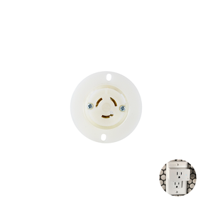 Hot sales Taiwan manufacture NEMA L5-15 J-510 15A 125V AC Flanged Outlet <b>electrical</b> plug for generator - Product Image 1