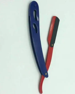 Maquinilla de afeitar profesional de borde recto de hoja de Metal inoxidable individual para polvo de afeitar de cerca, regalo para la depilación corporal de los hombres - Product Image 2