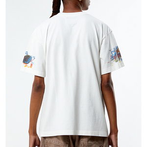 T-shirt unisexe en coton 100% de haute qualité en gros, logo personnalisé, sérigraphie, surdimensionné, tissu Oxford 240g, séchage rapide, homme - Product Image 4