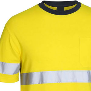 Good Quality Men Work Wear Reflective Safety <b>Shirt</b> Oem Hi <b>Vis</b> 100% Cotton Safety Reflective Safety <b>T</b>-<b>shirt</b> For Men - Product Image 6
