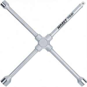 HAZET Clé cruciforme 715-01 4 pans 17 X 19 X 22 X 12,5(1/2?) Outil d'atelier L420 mm x B420 mm - Product Image 3