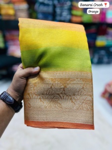 Magnifique Saree en coton Malai en soie pure avec bordure contrastée imprimée Katha Pallu Vêtements indiens et pakistanais - Product Image 2