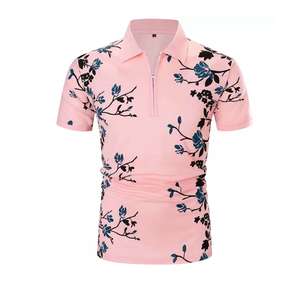 Jersey de algodón de primera calidad para hombre para polos, nueva tendencia de moda, tela de punto personalizada, técnicas impresas informales de talla grande - Product Image 4