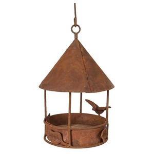 Mangeoire à oiseaux suspendue en laiton de luxe Design mignon et élégant pour décor de balcon d'angle de jardin et paniers cadeaux au meilleur prix - Product Image 3