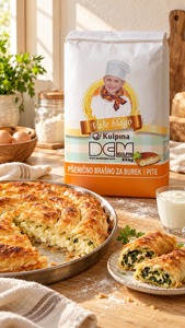 แป้งสาลีคุณภาพ Dem Kulpin บรรจุถุง 25 กก. แป้งสำหรับทำเบเกอรี่ ความชื้นสูงสุด 15% เหมาะสำหรับทำเบเรคและพาย อายุการเก็บรักษา 12 เดือน - Product Image 2