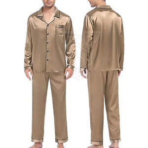 Los mejores trajes de dormir de seda para hombre Venta caliente al por mayor en adultos Tamaño Moda al aire libre Tejido de punto OEM disponible - Product Image 1