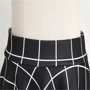 Falda-Pantalón Corta de Cintura Alta, Estilo Informal, Estampada, 100% Poliéster, Antiarrugas, de Secado Rápido, para Mujer - Product Image 6