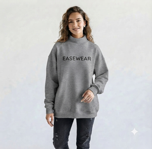 เสื้อสเวตเชิ้ตคอเต่าทรงโอเวอร์ไซส์สำหรับผู้หญิง แบบ OEM คุณภาพสูง เนื้อผ้านุ่ม สวมใส่สบาย สไตล์ลำลอง เสื้อผ้าสตรีทแวร์สำหรับฤดูหนาว - Product Image 1