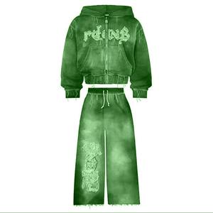 Women's Breathable Comfortable Lightweight Puff Printing Tracksuits Sets Hooded Plus Size Winter <b>Runners</b> with Solid Pattern - Product Image 2