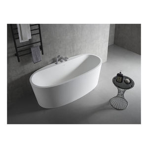 Bañeras y jacuzzis independientes de piedra natural de estilo tradicional, escurridor de acrílico blanco, escurridor de baño interior de 1,8 m - Product Image 5