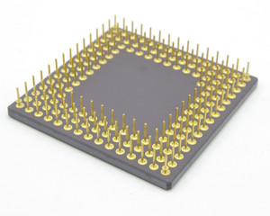 Chatarra de procesador de cerámica de CPU con pines dorados (chatarra de CPU 486 y 386) - Product Image 1