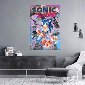 Póster Moderno de Sonic the Hedgehog, Decoración de Pared con Diseño de Romper Rocas, Hecho de Papel - Product Image 3