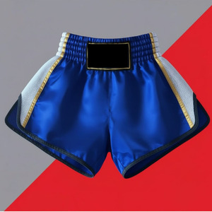 Pantalones Cortos de Boxeo Muay Thai con Diseño Personalizado, Ligeros, de Secado Rápido, Colores Satinado/Poliéster/Algodón - Product Image 1