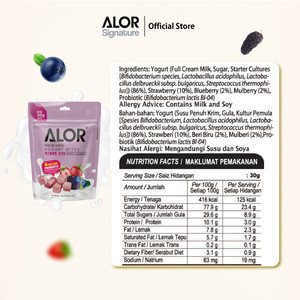 Alor - Bocaditos de Yogur Liofilizado con Arándanos, 30 g, Rico en Probióticos - Product Image 4
