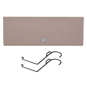 Fioriera da balcone RATO CASE W, dimensioni (mm) 580x180x195, colore Mocca - Product Image 1