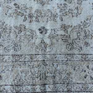 Tapis turc, tapis de couloir 2,5x7,2 pieds, tapis persan marron - Product Image 4