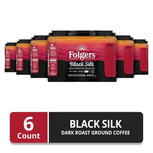 Café moulu Folgers Black Silk, torréfaction foncée, 22,6 oz. Boîte de conserve (lot de 6) - Product Image 2