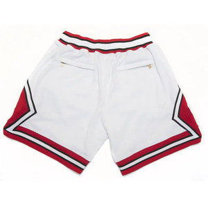 Pantalones cortos deportivos para correr de verano estilo callejero para hombre, malla informal con logotipo personalizado, respetuosos con el medio ambiente, transpirables, de secado rápido, de Color sólido medio - Product Image 4