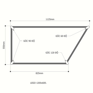 ขาเหล็ก HCLG004 สำหรับโต๊ะสี่เหลี่ยมคางหมูขนาด 120x60 ซม. สไตล์อินดัสเทรียล สำหรับโต๊ะรับประทานอาหาร โรงยิม โรงพยาบาล ขาเก้าอี้ทรงวงรีแบบเลโก้ - Product Image 5
