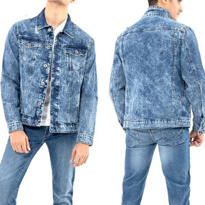 Chaqueta vaquera negra para hombre Fabricante OEM Prendas de abrigo de algodón suave Ropa ajustada moderna para compradores internacionales - Product Image 4