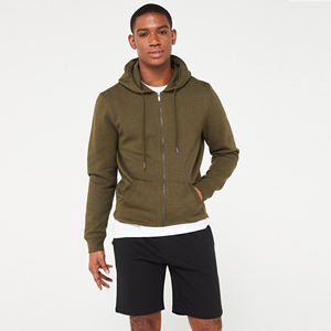 Hombres Casual Slim Fit Cremallera Sudaderas Ligero Algodón Poliéster Grueso Cálido Deporte Hombres Active Wear Cremallera Sudadera con capucha - Product Image 4